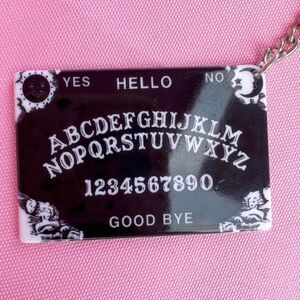 Ouija board mystifying oracle black keychain